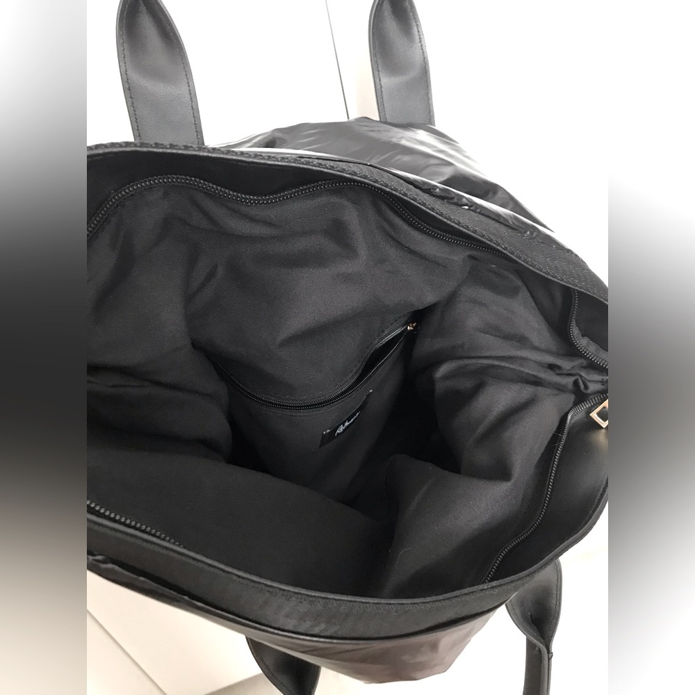 Convertible Glossy Puffer Tote Bag NWOT - Picture 8 of 9
